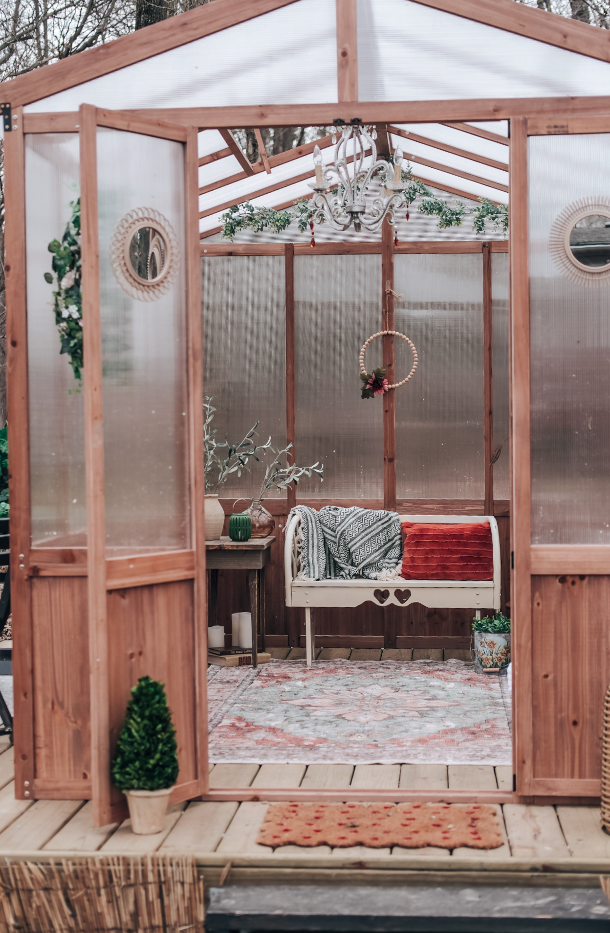 The Little Windowhouse greenhouse venue exterior