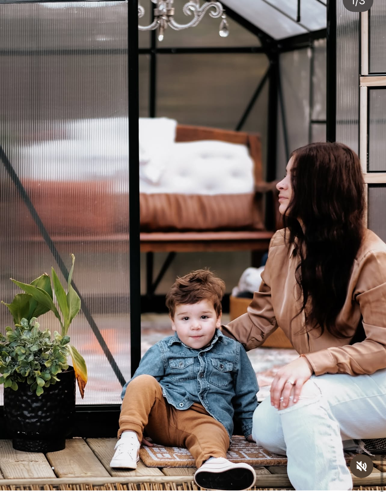 Evergreen path through the woods near the greenhouse venue
