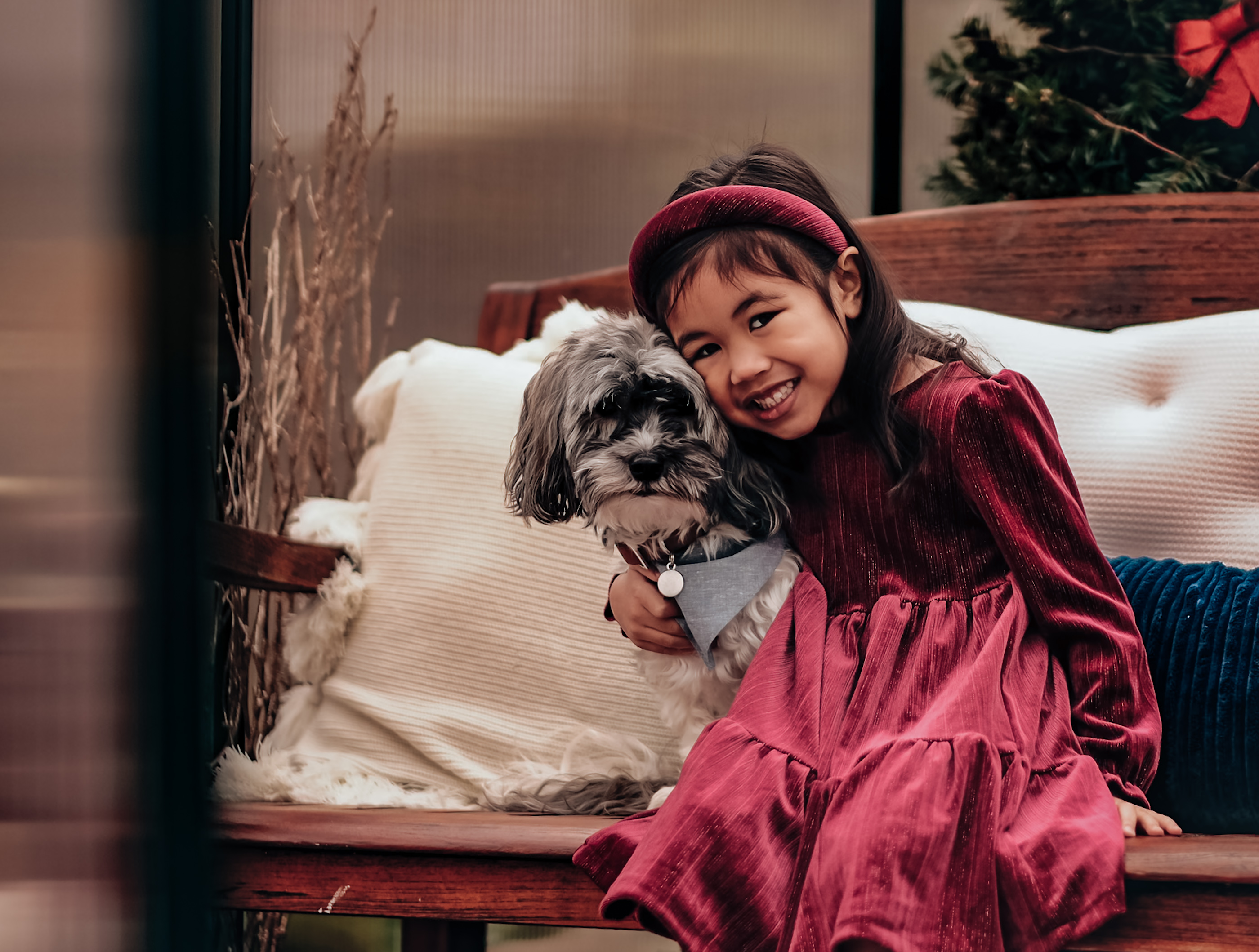 Winter styling at the greenhouse venue